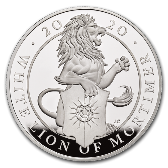 2020 GB Proof 10 oz Silver Queen's Beasts White Lion (Box & COA) 2020 GB Proof 10 oz Silver Queen's Beasts White Lion (Box & COA)